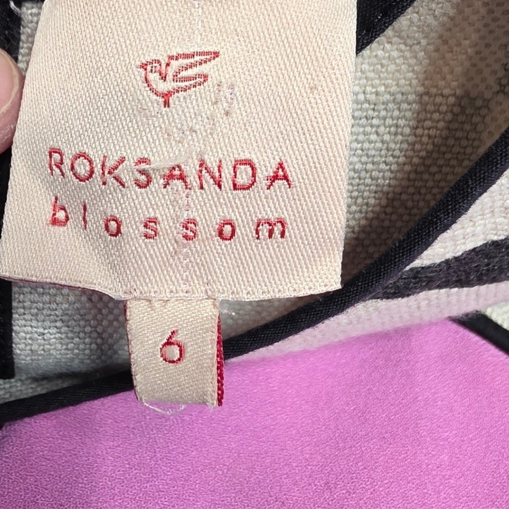 Roksanda Blossom Girls 6 Abstract Geometric‎ Linen Blend Dress - Picture 9 of 15